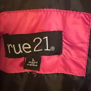 Rue21 Vibrant Pink and Black Outerwear